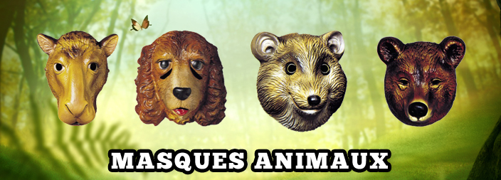 Masques déguisement animaux