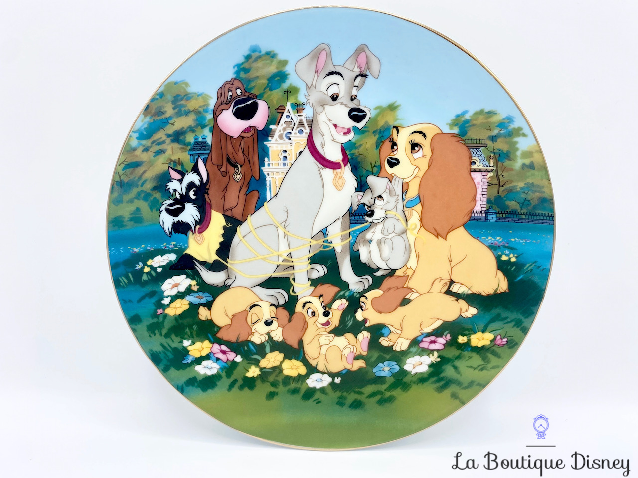 assiette la belle et le clochard
