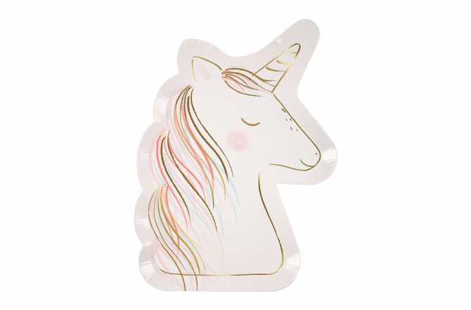assiette licorne