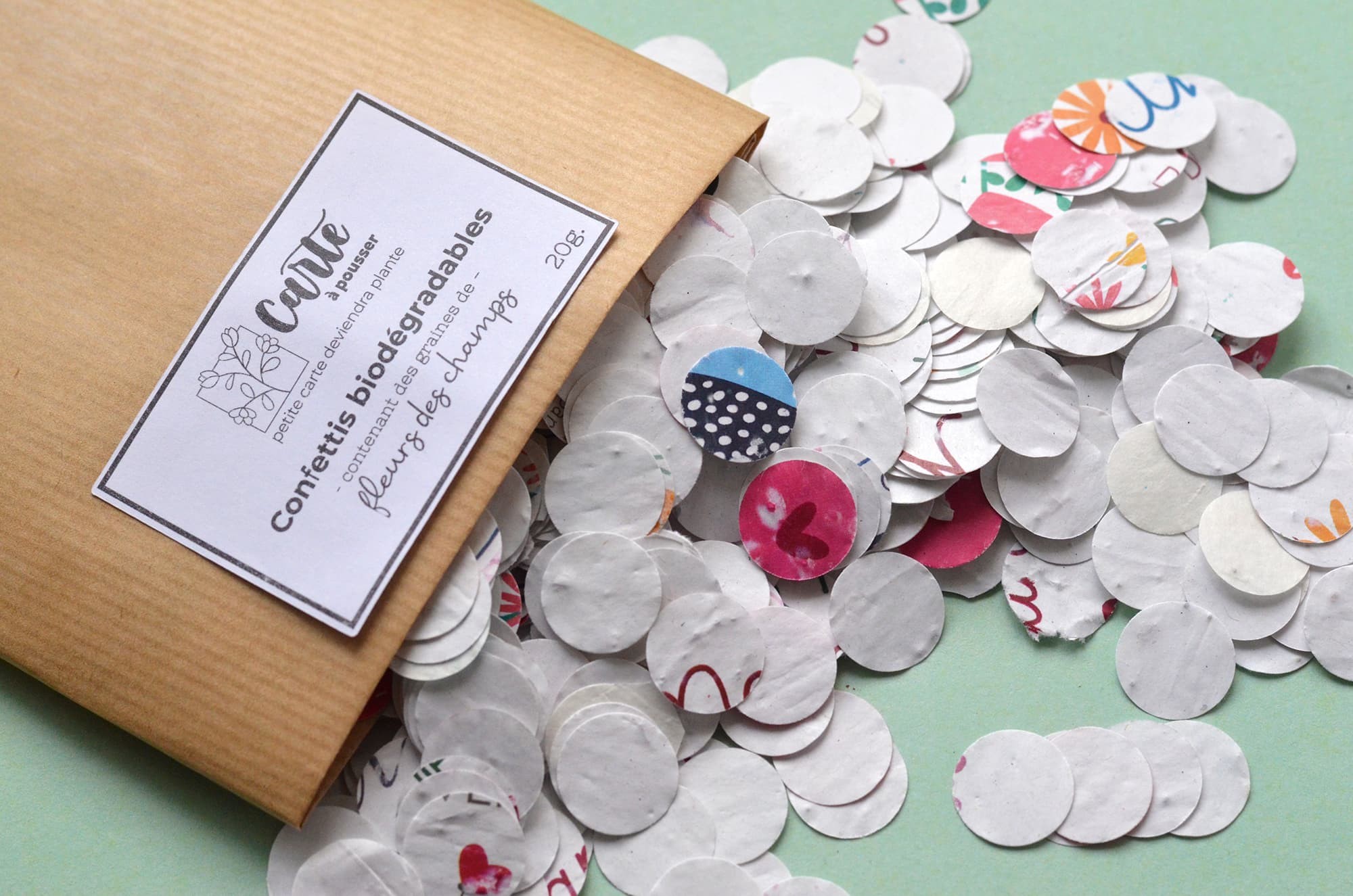 confettis biodegradables