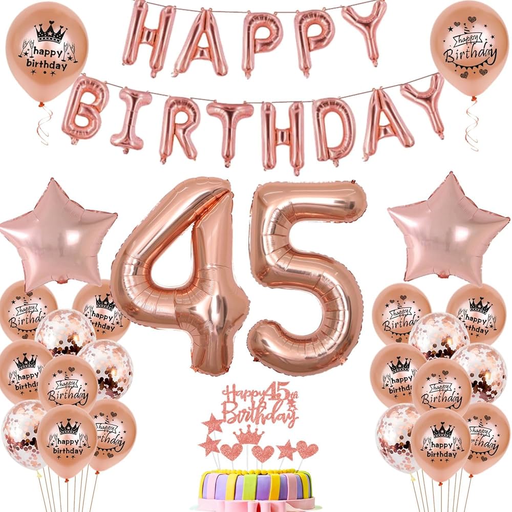 decoration anniversaire 45 ans