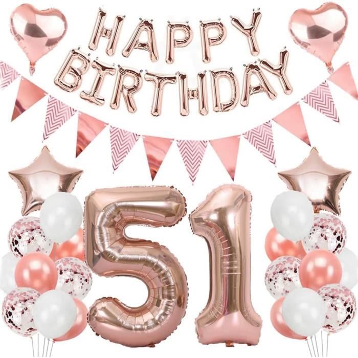 decoration anniversaire 51 ans