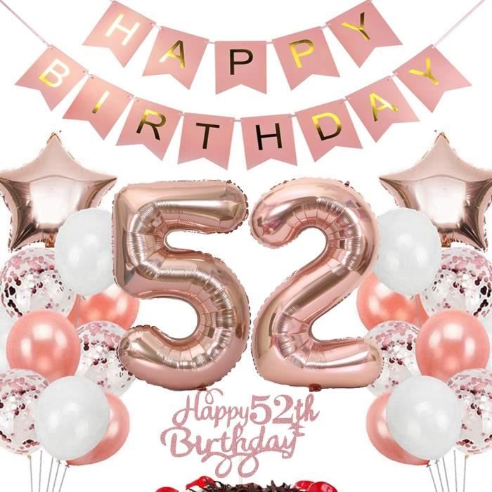 decoration anniversaire 52 ans