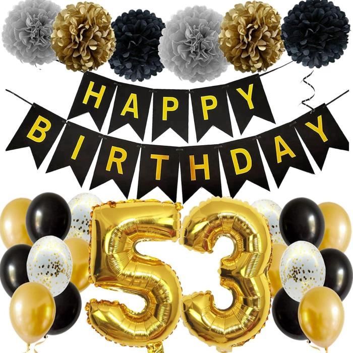 decoration anniversaire 53 ans