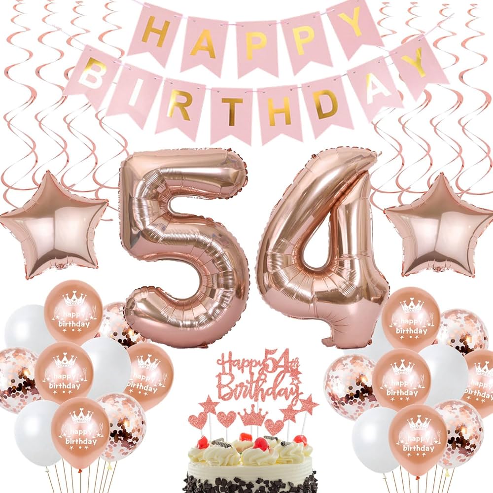 decoration anniversaire 54 ans