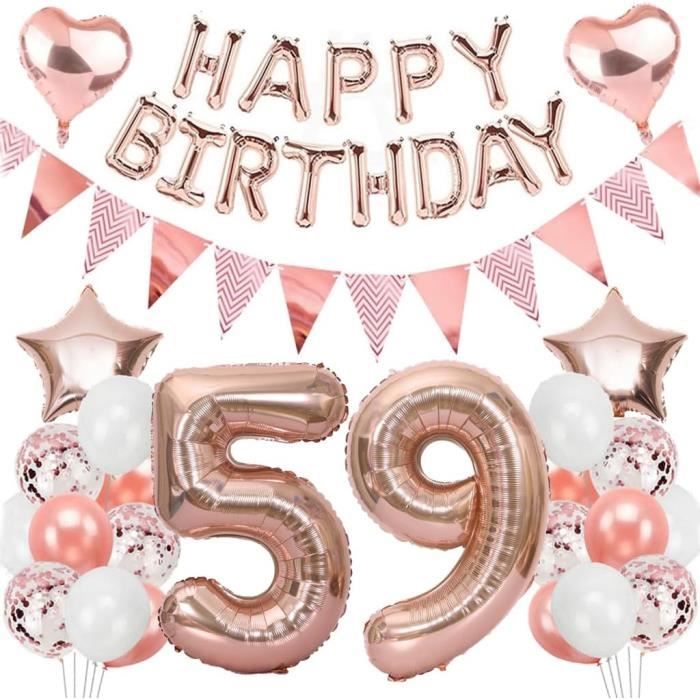 decoration anniversaire 59 ans