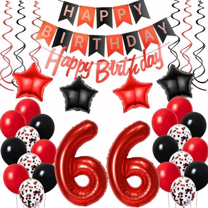 decoration anniversaire 66 ans