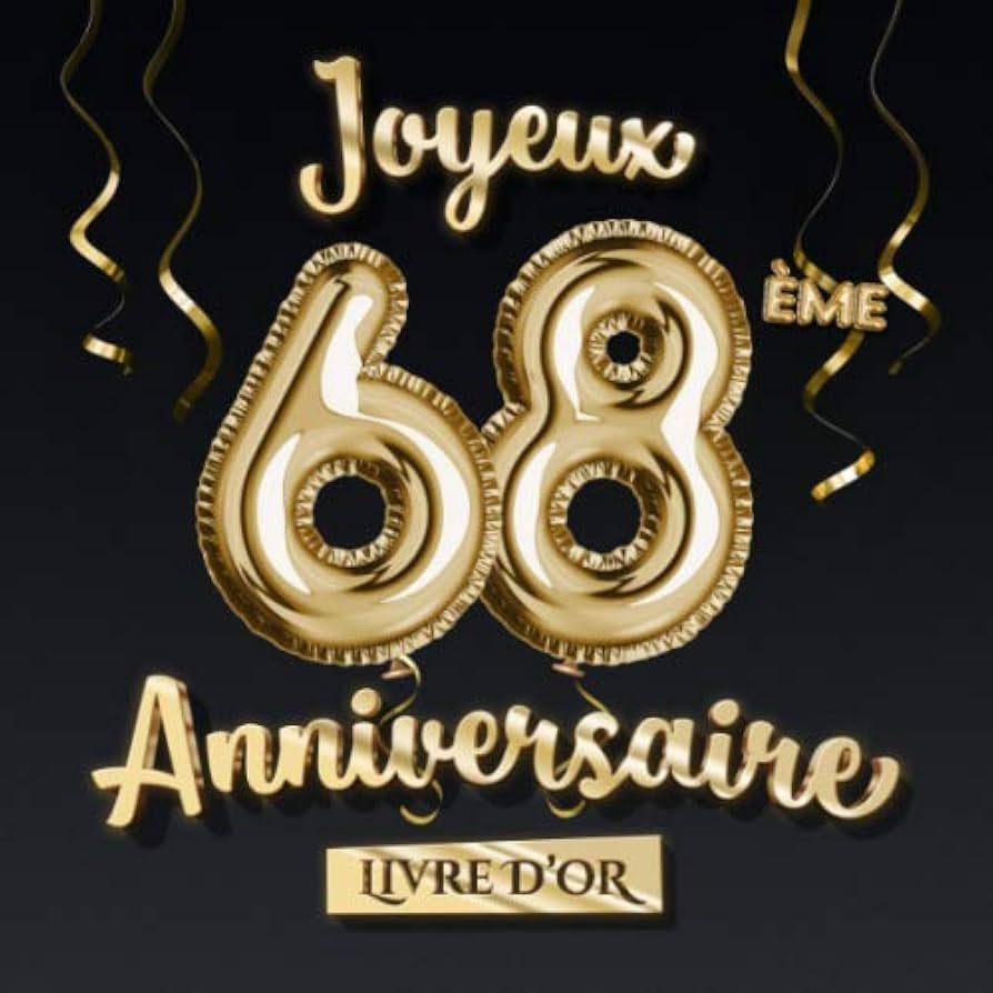 decoration anniversaire 68 ans