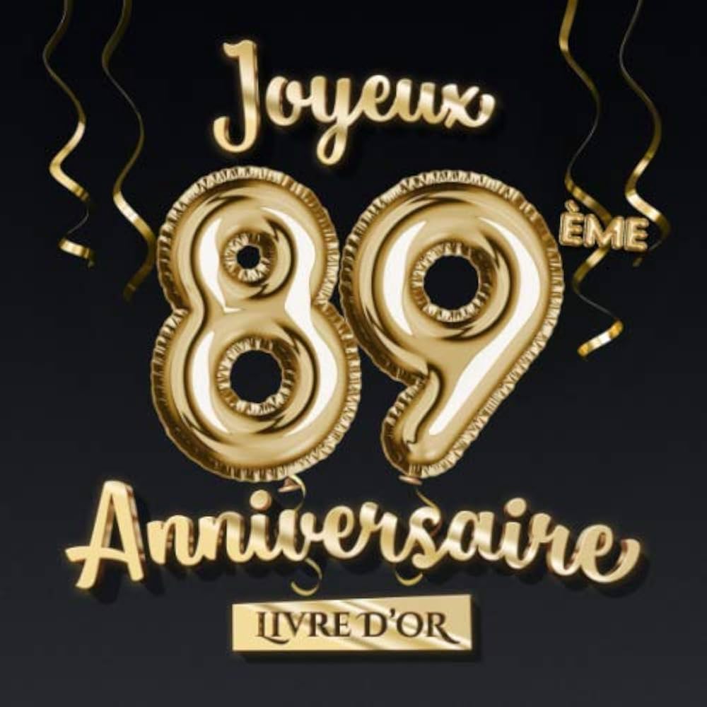 decoration anniversaire 89 ans