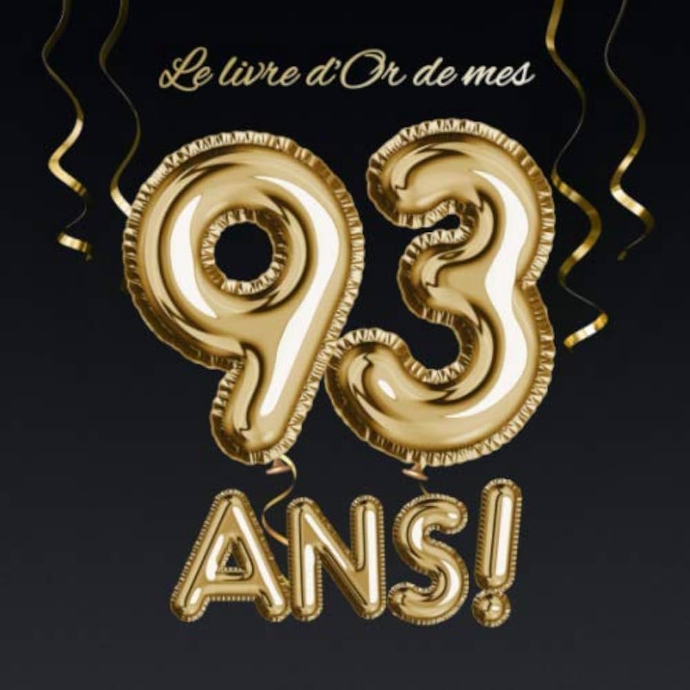 decoration anniversaire 93 ans