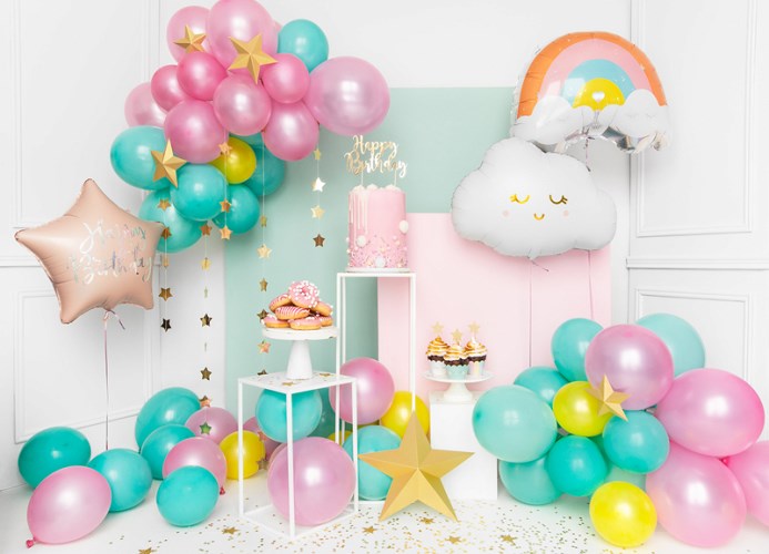 decoration anniversaire arc en ciel
