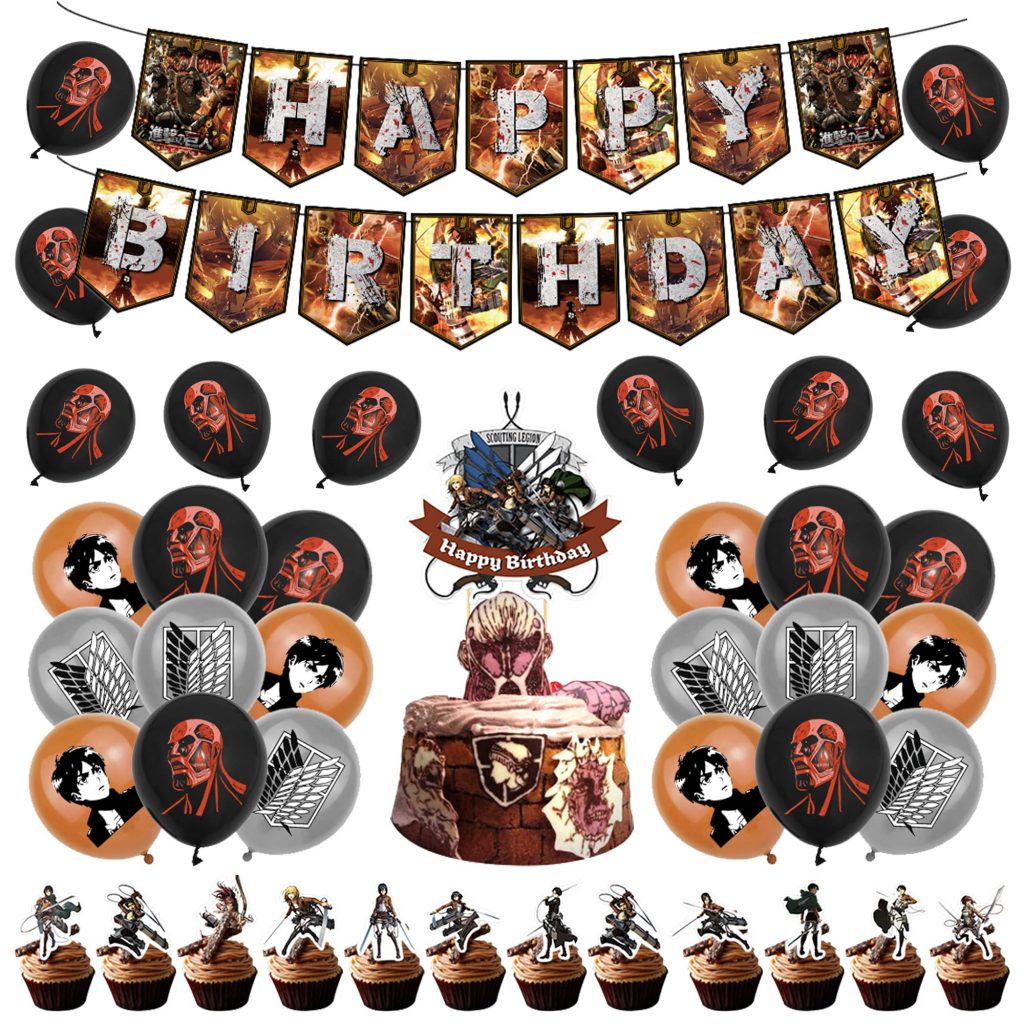 decoration anniversaire attack on titan