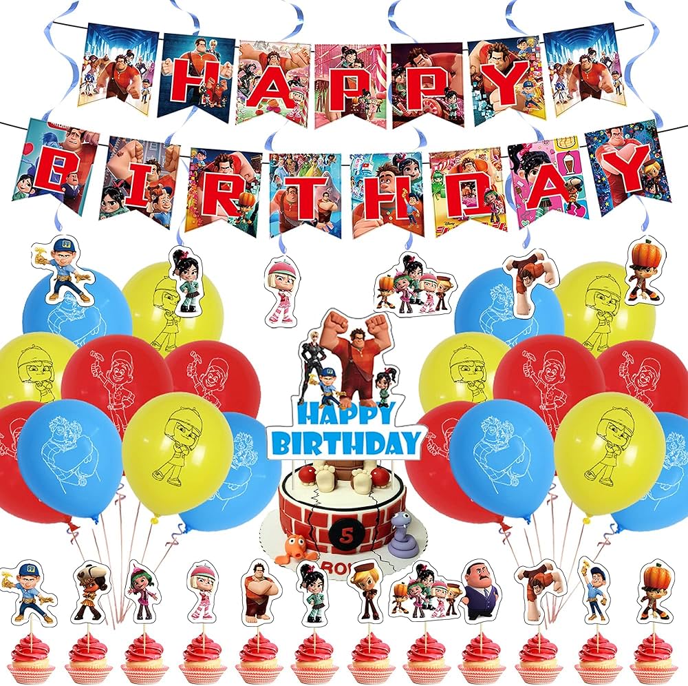 decoration anniversaire les mondes de ralph