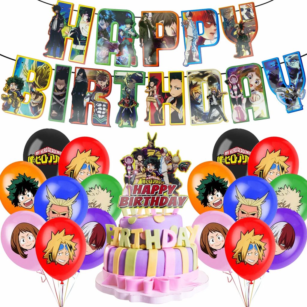 decoration anniversaire my hero academia