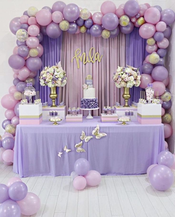 decoration anniversaire papillon