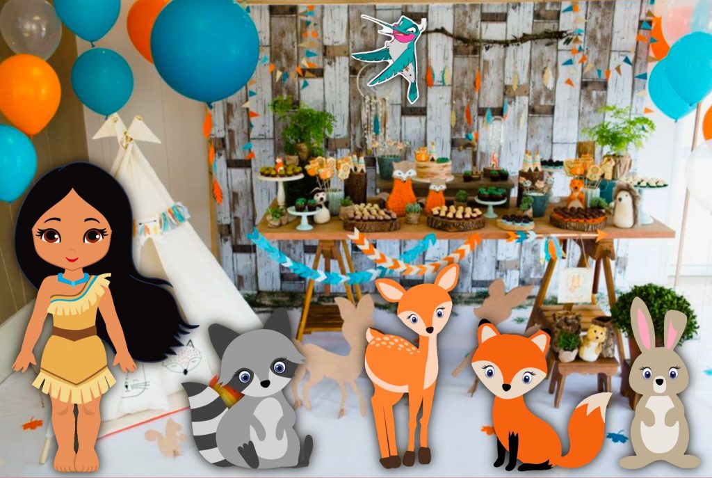 decoration anniversaire pocahontas