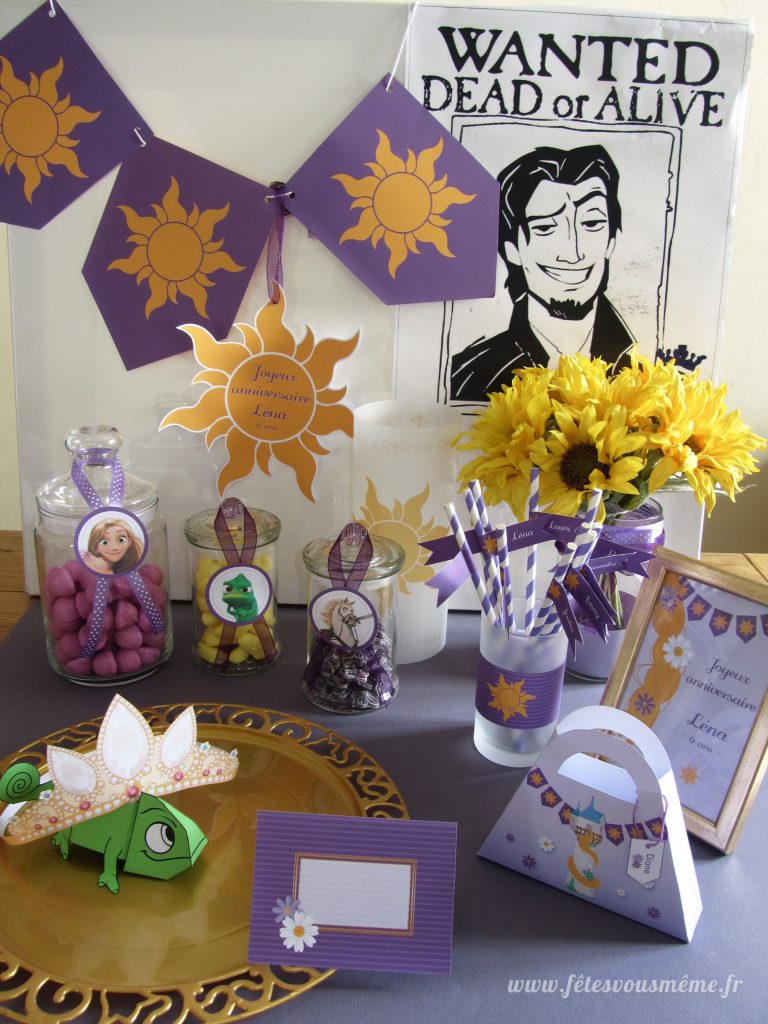 decoration anniversaire raiponce