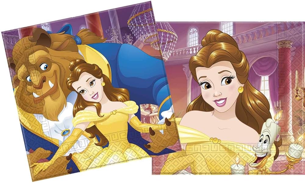 serviette belle et la bete