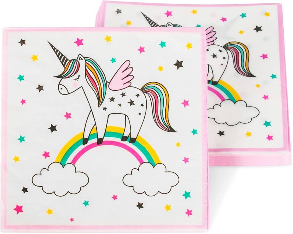 serviette licorne